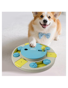 Dispensador de Comida para Perros Pawise 3 Niveles Azul