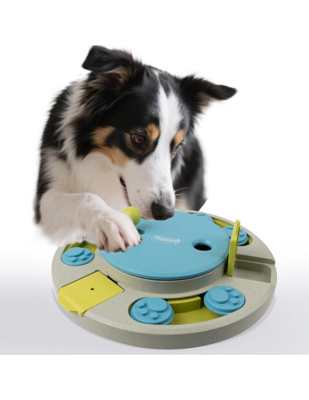 Dispensador de Comida para Perros Pawise 3 Niveles Azul