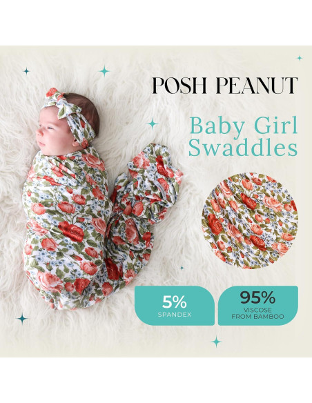 Conjunto de Manta de Envolver Posh Peanut Alma 111.76 cm