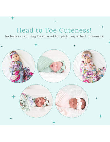 Conjunto de Manta de Envolver Posh Peanut Alma 111.76 cm