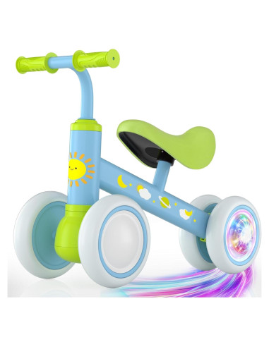 Bicicleta de Equilibrio Lilian&Gema Verde-Azul 1-2 Años
