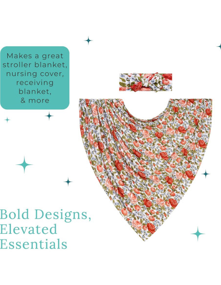 Conjunto de Manta de Envolver Posh Peanut Alma 111.76 cm