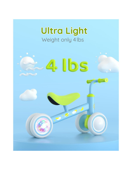 Bicicleta de Equilibrio Lilian&Gema Verde-Azul 1-2 Años