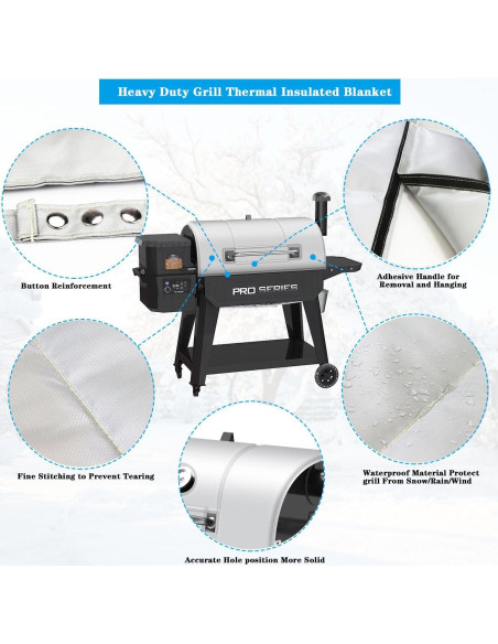 Manta Térmica Aislante FORYEYC para Parrilla Pit Boss 1150