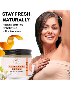 Desodorante Natural Eco Roots Crema Vegana Cítrico 150g 2