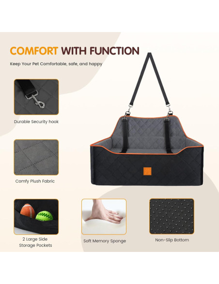 Asiento Elevador para Perros Rykostex Grande 75x51cm Naranja