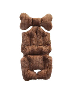 Almohadilla de Asiento Universal para Carrito de Bebé Marrón