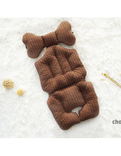 Almohadilla de Asiento Universal para Carrito de Bebé Marrón 2