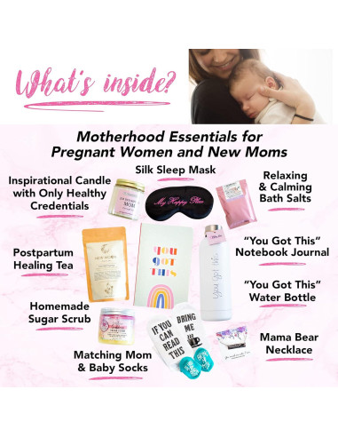 Caja de Regalo para Nuevas Mamás Milky Chic - Cuidado Postparto