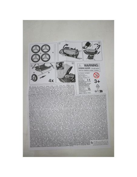 Carrito de Muñeca 4 en 1 Bayer Rosa y Gris - Hasta 45.72 cm