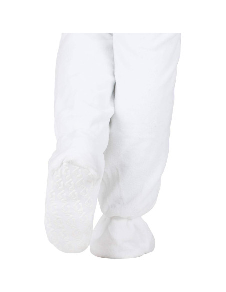 Pijamas con pies para bebés - Sudadera de forro polar blanco