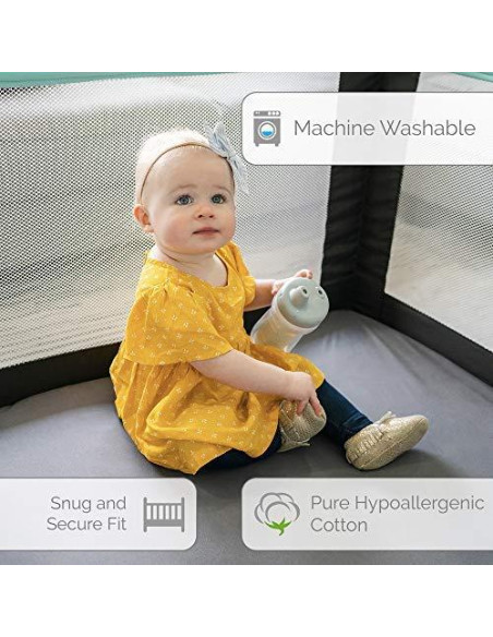 Sábana Cuadrada 100% Algodón SheetWorld 36x36 Azul Orgánico