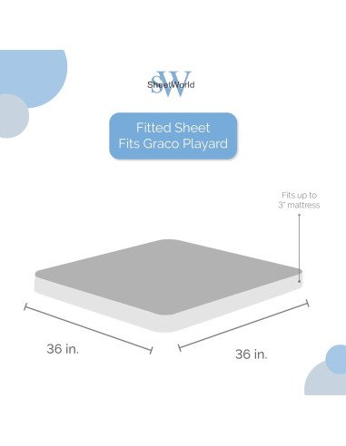 Sábana Cuadrada 100% Algodón SheetWorld 36x36 Azul Orgánico