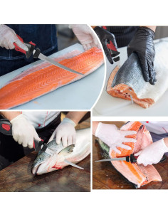 Cuchillo de Filete Eléctrico Mershca Inalámbrico 5 Cuchillas 25.4cm 2