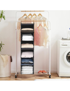 Organizador de Closet Colgante MAX Houser 6 Estantes Gris 2