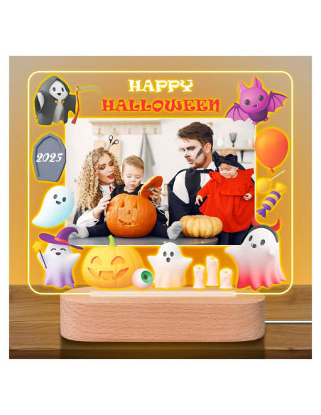 Luz Nocturna Personalizada Halloween TUANUS - Marco Acrílico 25.4x20.3cm