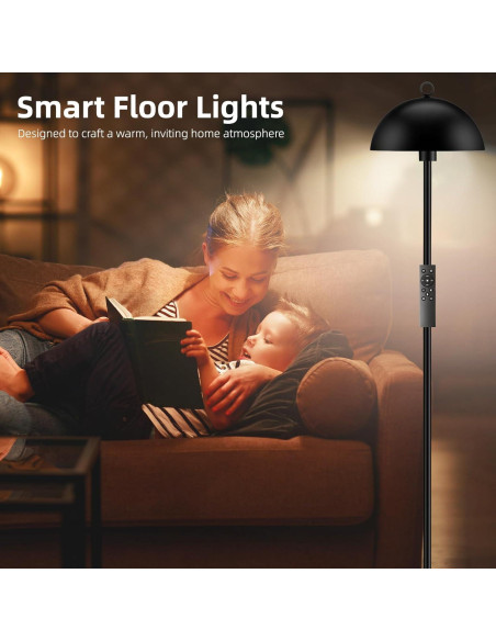 Lámpara de Pie Inteligente GDRKNP 165 cm Control Remoto