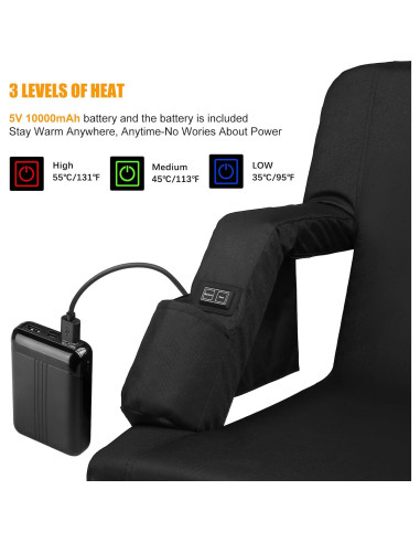 Asiento de Estadio Calentado Moteoza 63,5 cm 6 Posiciones