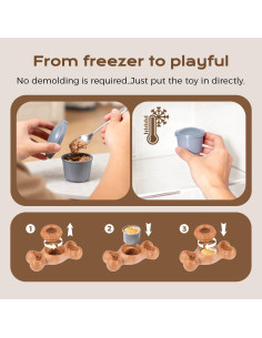 Hueso Congelado para Perros EHWZ - Juguete Masticable 7.4cm 2