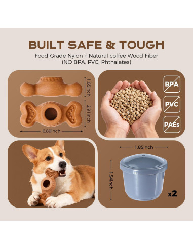 Hueso Congelado para Perros EHWZ - Juguete Masticable 7.4cm