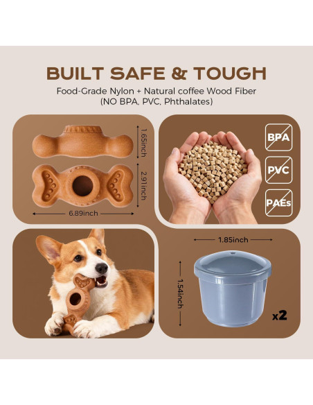 Hueso Congelado para Perros EHWZ - Juguete Masticable 7.4cm