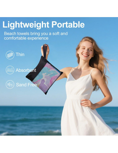 Juego de Toallas de Playa Vimorco 2 Piezas Secado Rápido 183x79cm