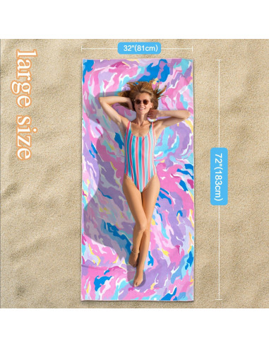 Juego de Toallas de Playa Vimorco 2 Piezas Secado Rápido 183x79cm