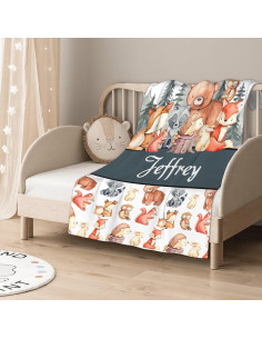 Manta Personalizada Sandilya 76.2x101.6cm Animales 2