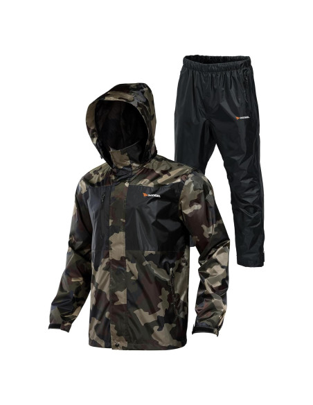 Traje de Lluvia Impermeable Rodeel para Hombres X-Grande Camuflaje