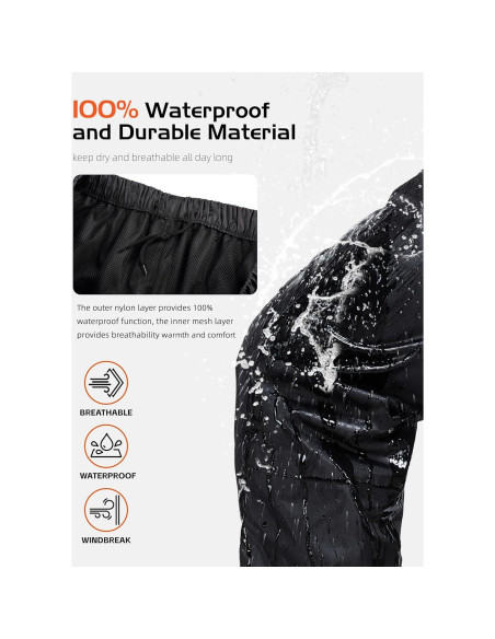 Traje de Lluvia Impermeable Rodeel para Hombres X-Grande Camuflaje