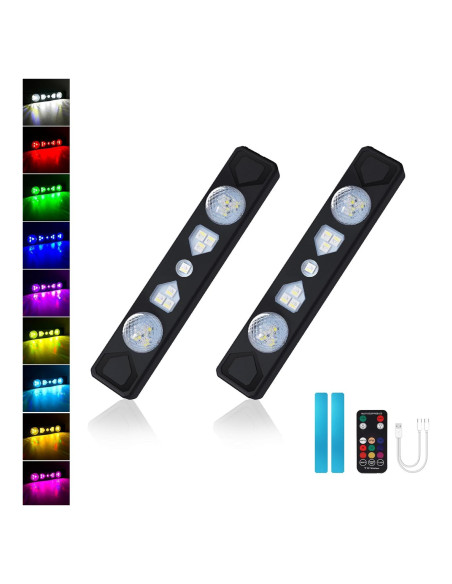 Luces LED Inalámbricas LECART para Coche Interior 2 Pcs