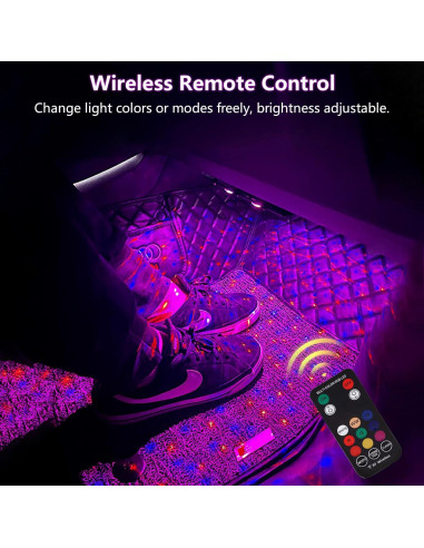 Luces LED Inalámbricas LECART para Coche Interior 2 Pcs