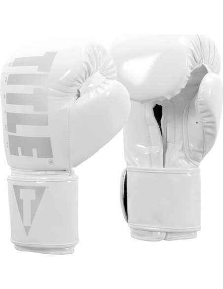 Guantes de Entrenamiento Elásticos 14 oz Title Boxing Negro/Dorado