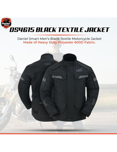 Chaqueta de Motocicleta Daniel Smart Hombre Malla Resistente al Agua