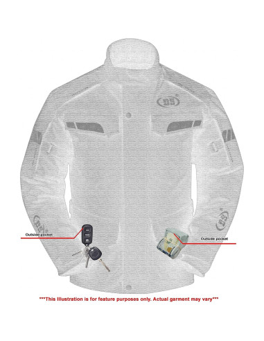 Chaqueta de Motocicleta Daniel Smart Hombre Malla Resistente al Agua