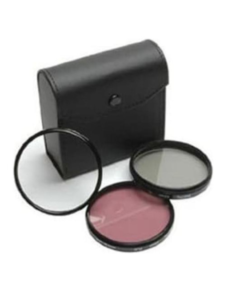 Juego de Filtros 52mm UV Fluorescente Polarizador Blue Nook