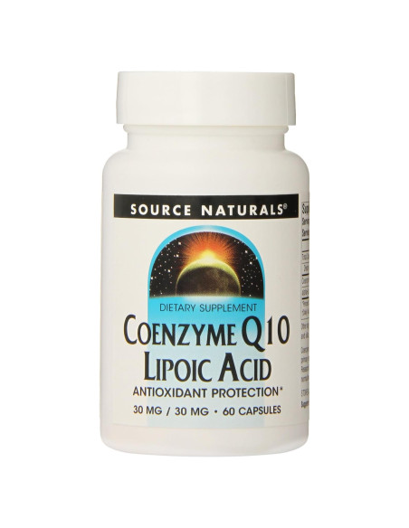 Coenzima Q10 30mg Source Naturals - 60 Cápsulas Antioxidantes