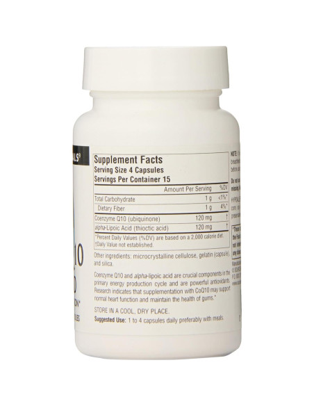 Coenzima Q10 30mg Source Naturals - 60 Cápsulas Antioxidantes