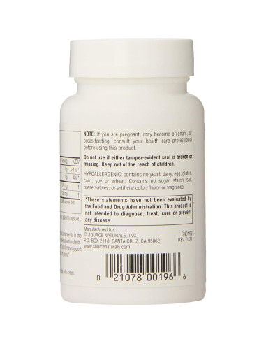 Coenzima Q10 30mg Source Naturals - 60 Cápsulas Antioxidantes