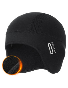 Gorro Térmico MELASA de Forro Polar para Ciclismo - Negro