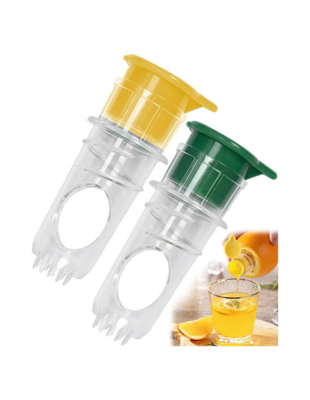 Prensa de Limón Manual Mfxalx 2 Piezas Amarillo y Verde