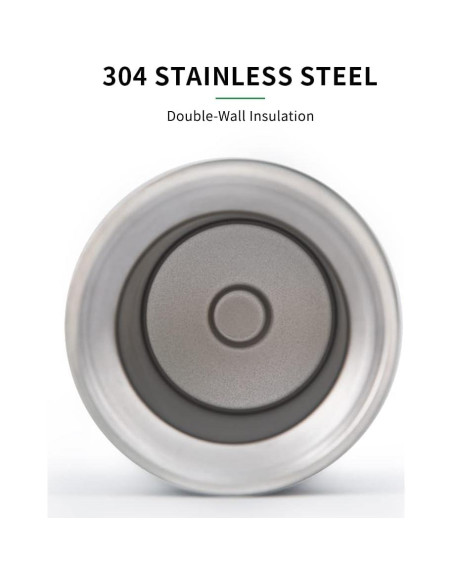 Juego de Taza de Yerba Mate Cuopru - Acero Inoxidable Doble Pared