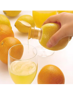 Prensa de Limón Manual Mfxalx 2 Piezas Amarillo y Verde 2