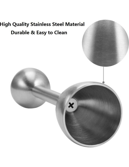 Juego de Cortador de Huevos Hocai 5 Piezas Acero Inoxidable