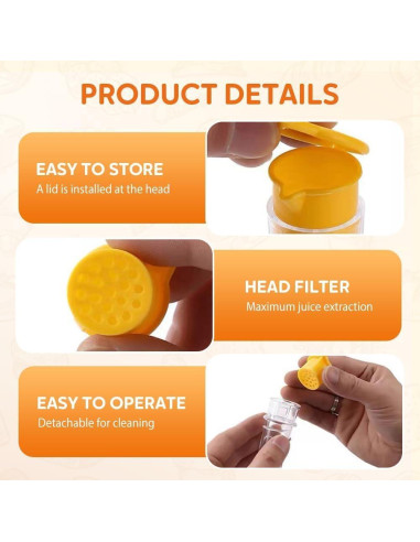 Prensa de Limón Manual Mfxalx 2 Piezas Amarillo y Verde