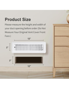 Rejilla de Piso 5x30.5 cm VENISCC - 4 Paquete Ajustable 2