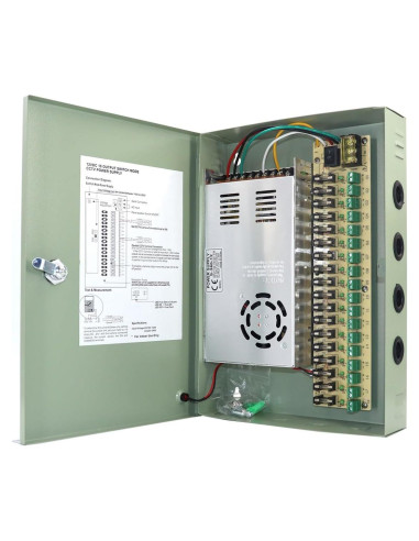 Caja de Suministro de Energía 18 Canales 12V 30A AOMUCH
