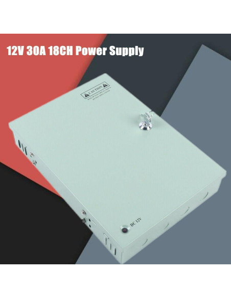 Caja de Suministro de Energía 18 Canales 12V 30A AOMUCH