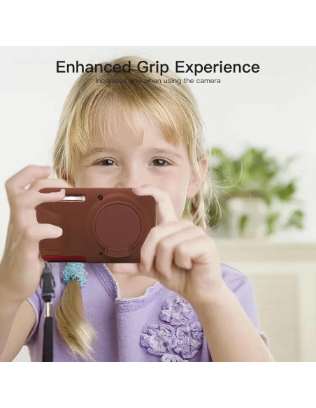 Funda protectora de silicona Kodak PIXPRO FZ55 - Marrón