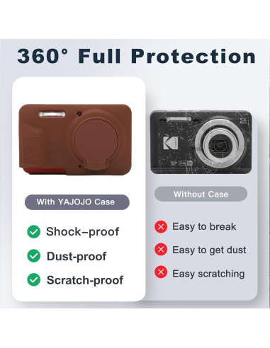 Funda protectora de silicona Kodak PIXPRO FZ55 - Marrón